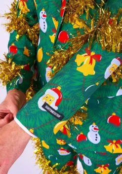 Opposuits Suitmeister Christmas Deco Green Costume Suit For Men -Halloween Costumes Shop suitmeister christmas deco green mens suit alt 4