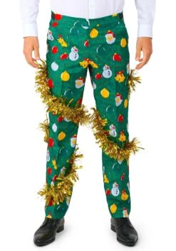 Opposuits Suitmeister Christmas Deco Green Costume Suit For Men -Halloween Costumes Shop suitmeister christmas deco green mens suit alt 5