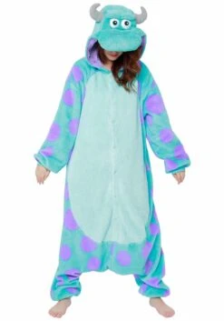 Sulley Adult Pajama Costume 12 Sulley Adult Pajama Costume -Halloween Costumes Shop sulley pajama costume alt 3