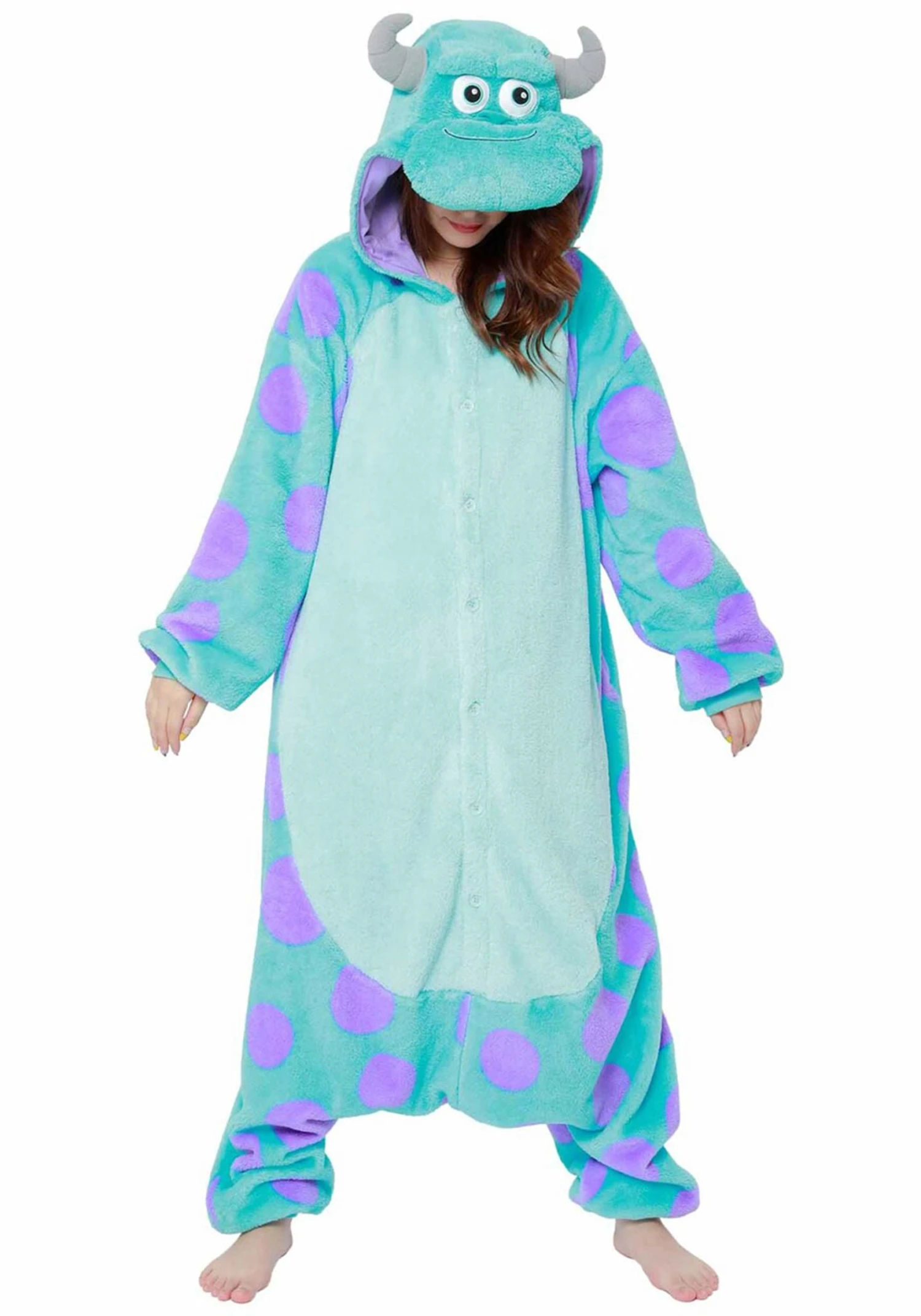 Sulley Adult Pajama Costume 5 Sulley Adult Pajama Costume - Image 5