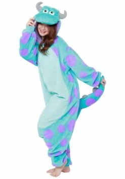 Sulley Adult Pajama Costume 13 Sulley Adult Pajama Costume -Halloween Costumes Shop sulley pajama costume alt 4