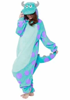 Sulley Adult Pajama Costume 14 Sulley Adult Pajama Costume -Halloween Costumes Shop sulley pajama costume alt 5