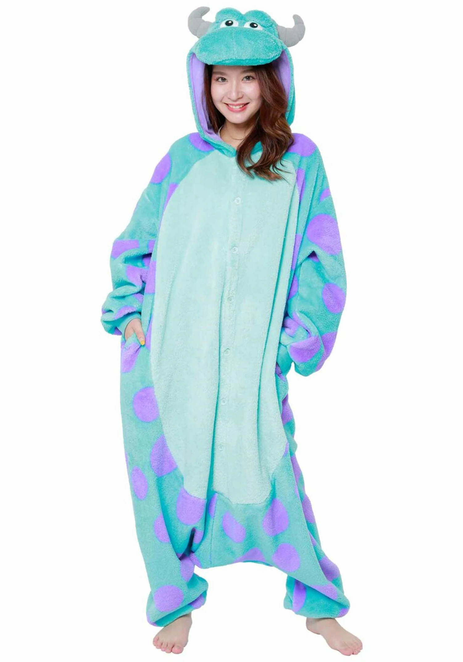 Sulley Adult Pajama Costume 1 Sulley Adult Pajama Costume