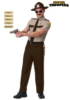 Plus Size Super Troopers State Trooper Costume For Adults