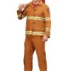 Men's Tan Firefighter Uniform Costume