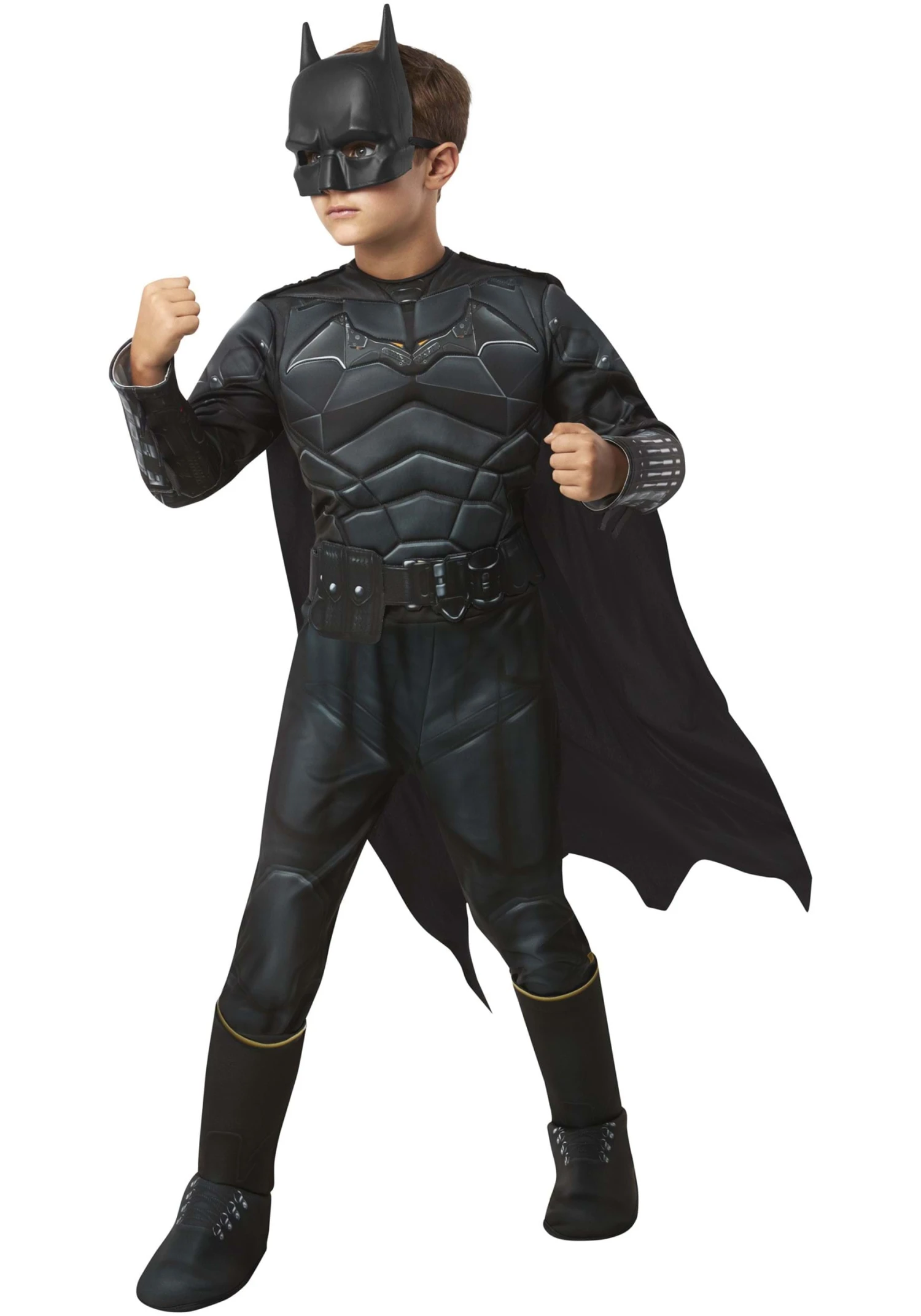 Boy's The Batman (2022) Deluxe Batman Costume 1 Boy's The Batman (2022) Deluxe Batman Costume