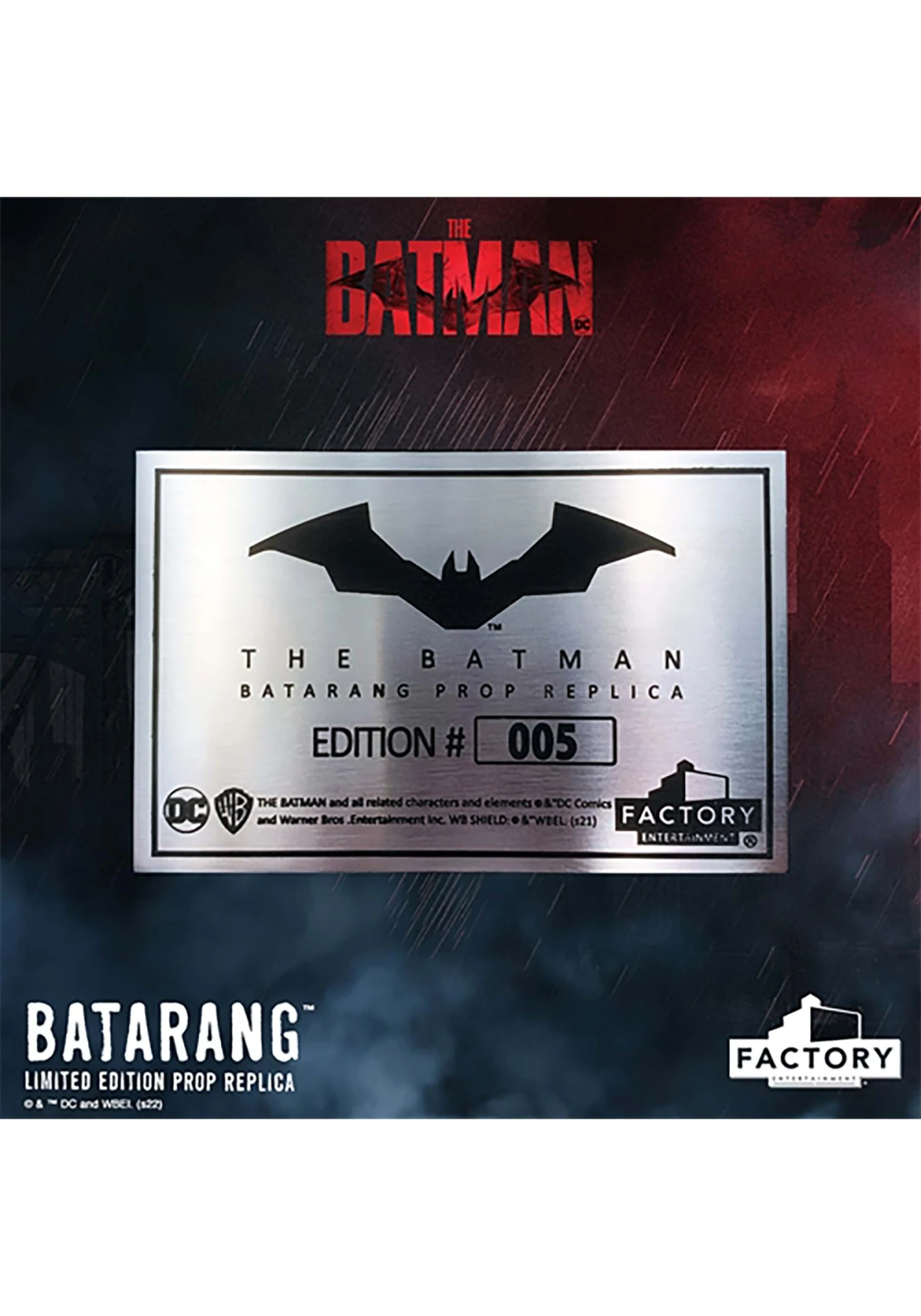 The Batman Limited Edition Batarang Prop Replica 5 The Batman Limited Edition Batarang Prop Replica - Image 5