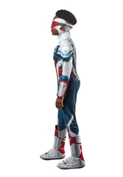 The Falcon And Winter Soldier Deluxe Kid's Captain America Costume -Halloween Costumes Shop the falcon and winter soldier deluxe captain america alt 2