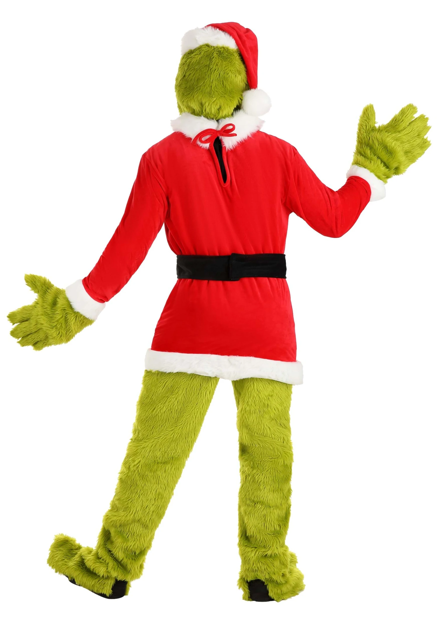 Adult The Grinch Santa Open Face Costume 2 Adult The Grinch Santa Open Face Costume - Image 2