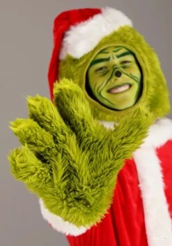 Adult The Grinch Santa Open Face Costume 10 Adult The Grinch Santa Open Face Costume -Halloween Costumes Shop the grinch adult santa open face costume alt 3