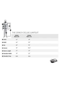 Men's The Grinch Deluxe Jumpsuit W/ Latex Mask -Halloween Costumes Shop the grinch deluxe mens s m jumpsuit w latex mask alt 6