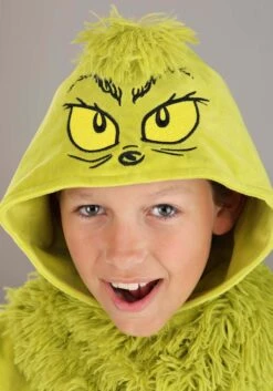The Grinch Jumpsuit Costume For Kids 7 The Grinch Jumpsuit Costume For Kids -Halloween Costumes Shop the grinch jumpsuit costume kids alt 2