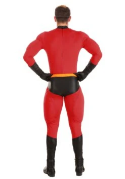 The Incredibles Deluxe Mr. Incredible Costume For Men -Halloween Costumes Shop the incredibles adult deluxe mr incredible costum alt 3