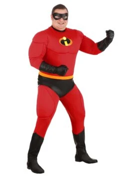 Disney The Incredibles Plus Size Deluxe Mr. Incredible Costume For Men 8 Disney The Incredibles Plus Size Deluxe Mr. Incredible Costume For Men -Halloween Costumes Shop the incredibles plus size deluxe mr incredible co alt 3