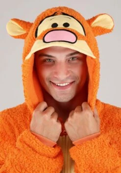 Adult Tigger Union Suit -Halloween Costumes Shop tigger kigurumi union suit alt 2
