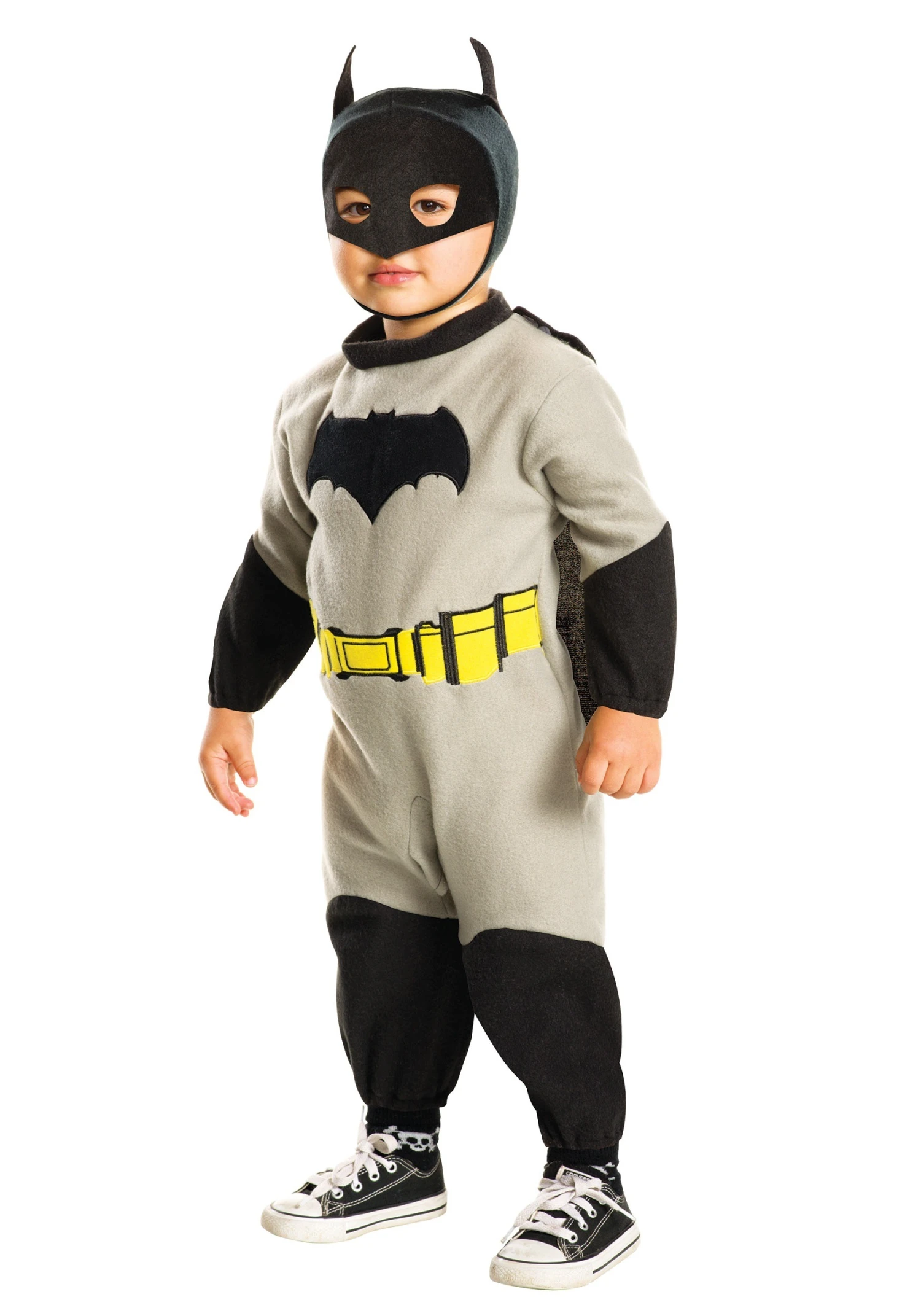 Toddler Batman Fleece Romper Costume 1 Toddler Batman Fleece Romper Costume