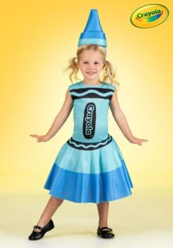 Blue Crayola Crayon Costume Dress For Toddlers
