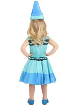 Blue Crayola Crayon Costume Dress For Toddlers -Halloween Costumes Shop toddler blue crayon costume dress alt 2