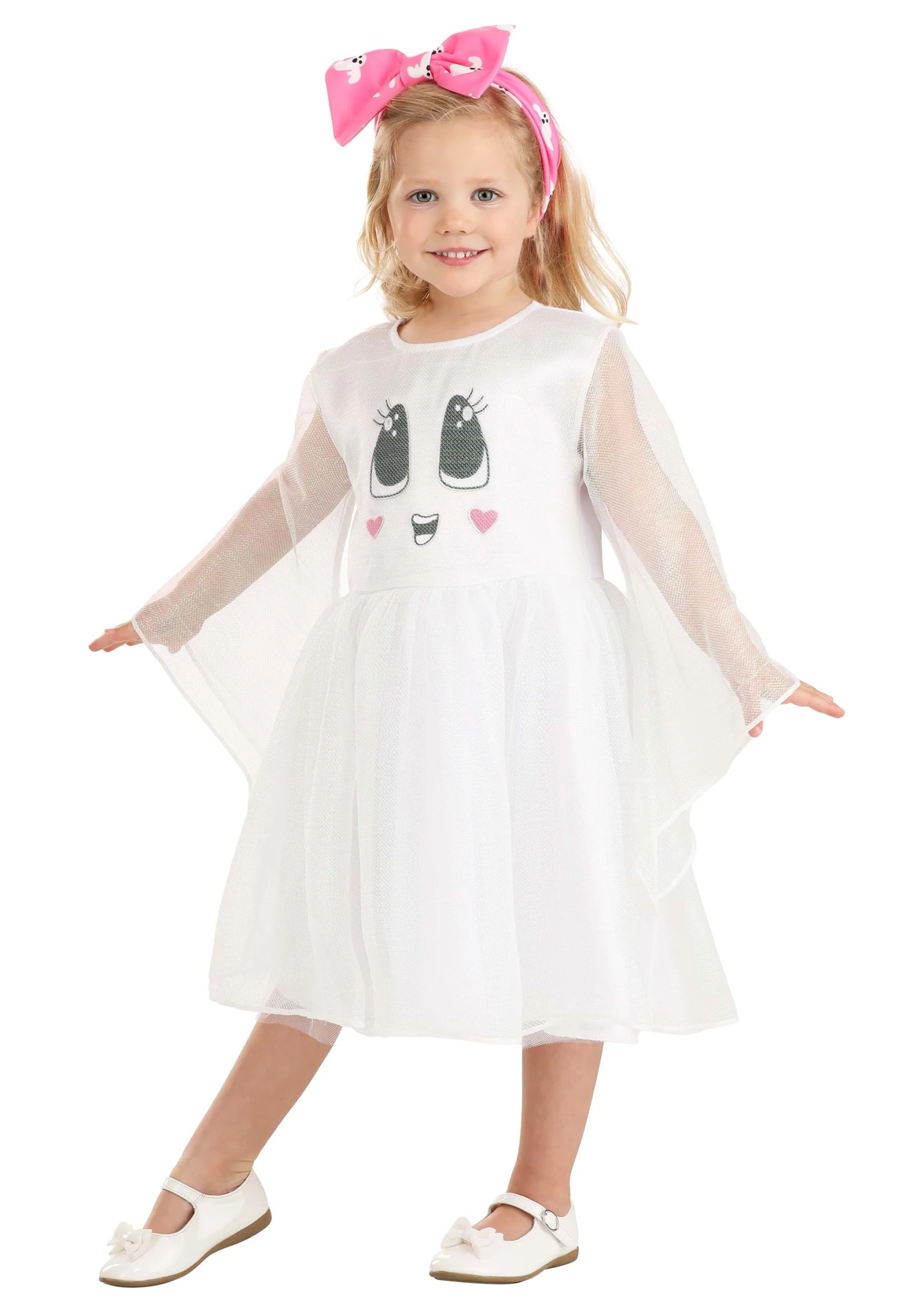 Boo-tiful Ghost Toddler Costume For Girls 1 Boo-tiful Ghost Toddler Costume For Girls
