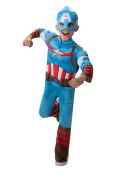 JAZWARES Captain America Costume For Toddlers 10 JAZWARES Captain America Costume For Toddlers -Halloween Costumes Shop toddler captain america costume alt 5