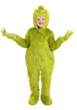 Classic Grinch Jumpsuit Costume For Toddlers -Halloween Costumes Shop toddler classic grinch jumpsuit costume alt 5