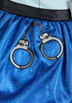 Girl's Cutie Cop Toddler Costume Dress 7 Girl's Cutie Cop Toddler Costume Dress -Halloween Costumes Shop toddler cutie cop costume alt 3