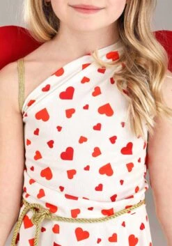 Girl's Toddler Cutie Cupid Costume Dress 6 Girl's Toddler Cutie Cupid Costume Dress -Halloween Costumes Shop toddler cutie cupid costume alt 2