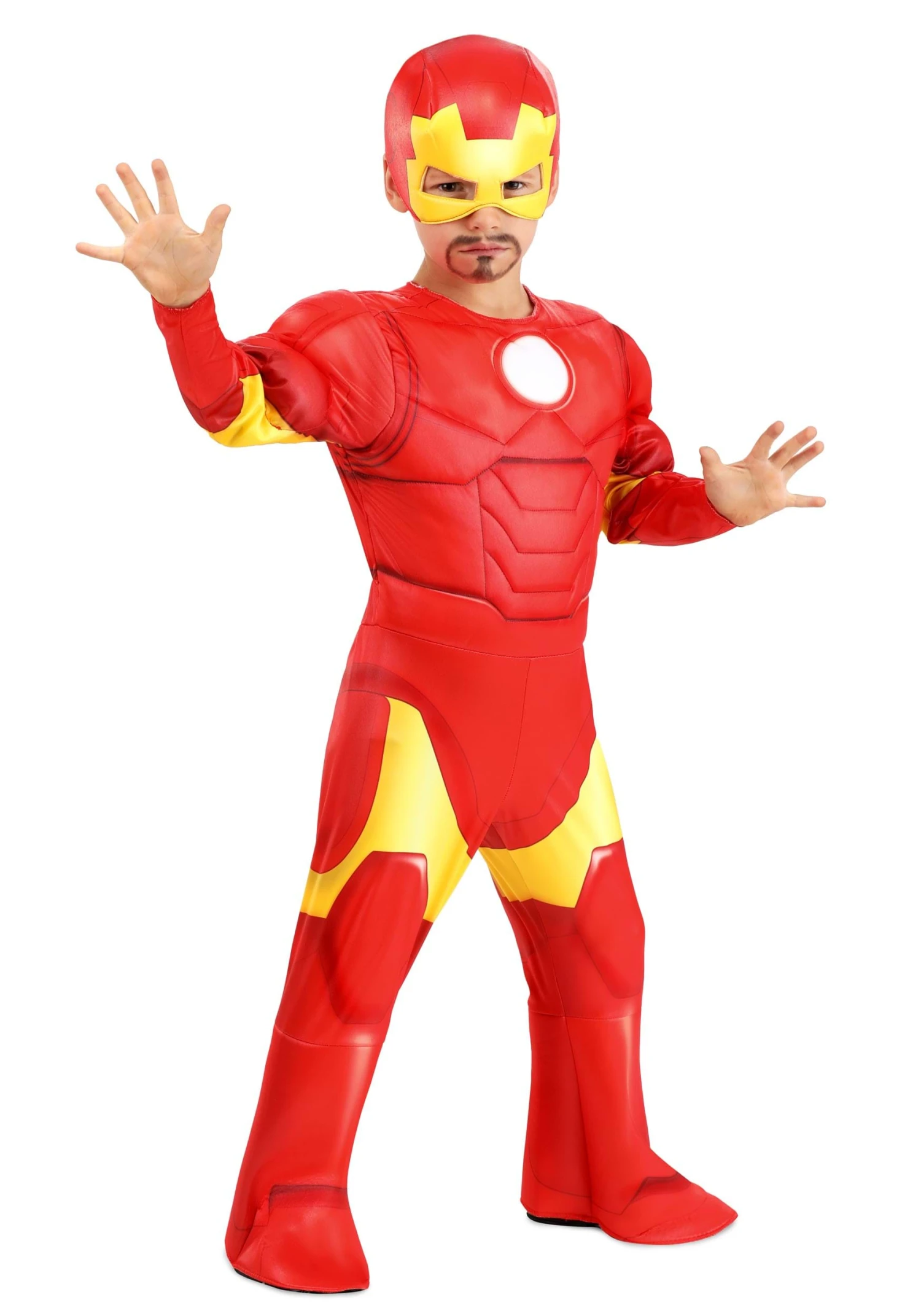JAZWARES Boy's Toddler Deluxe Iron Man Costume 1 JAZWARES Boy's Toddler Deluxe Iron Man Costume