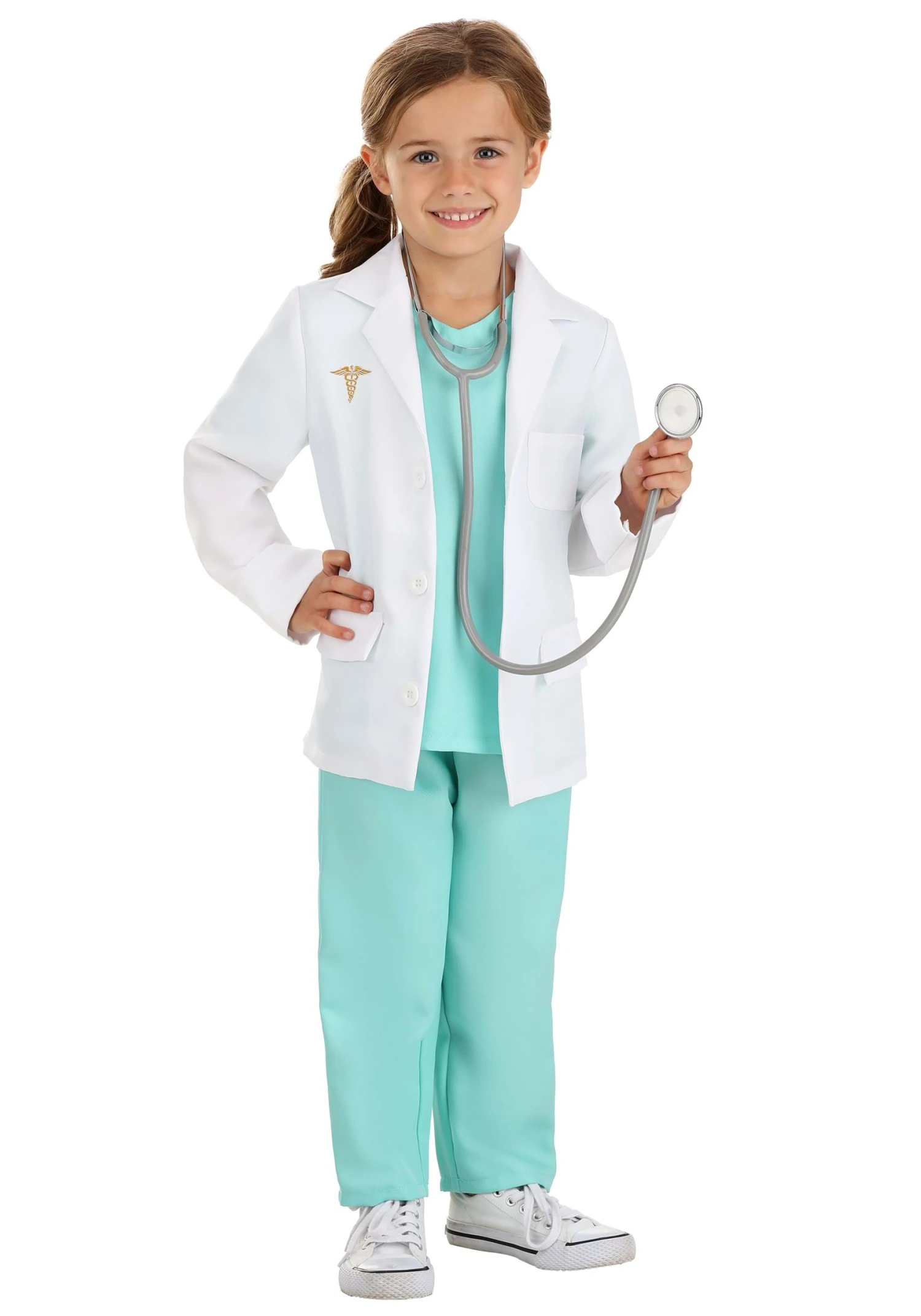 Girl's Doctor Costume For Toddlers 1 Girl's Doctor Costume For Toddlers