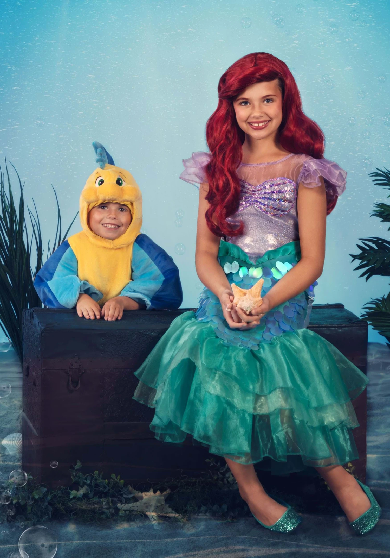 Disney The Little Mermaid Toddler Flounder Costume 2 Disney The Little Mermaid Toddler Flounder Costume - Image 2