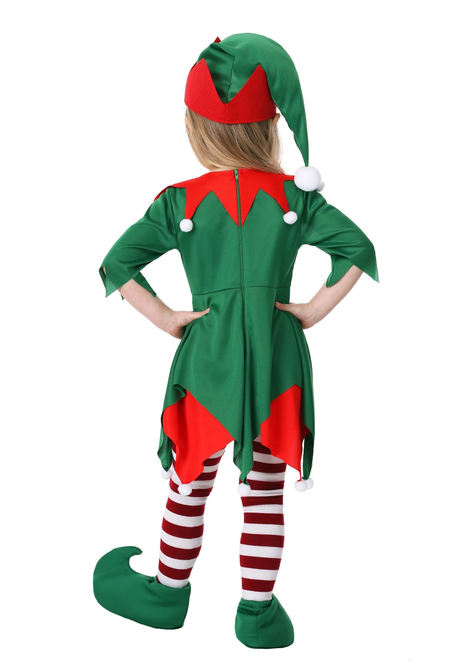Toddler Girl's Santa's Helper Costume 2 Toddler Girl's Santa's Helper Costume - Image 2