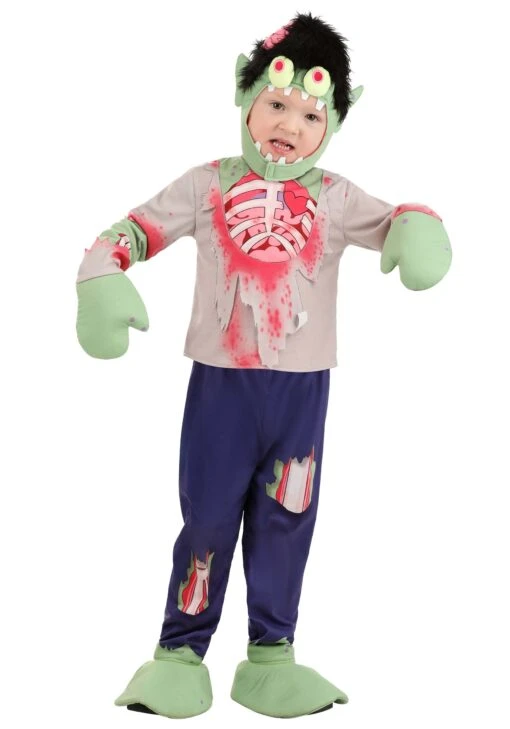 Boy's Goofy Zombie Costume For Toddlers