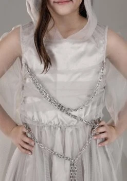 Girl's Toddler Gossamer Ghost Costume Dress -Halloween Costumes Shop toddler gossamer ghost costume alt 3