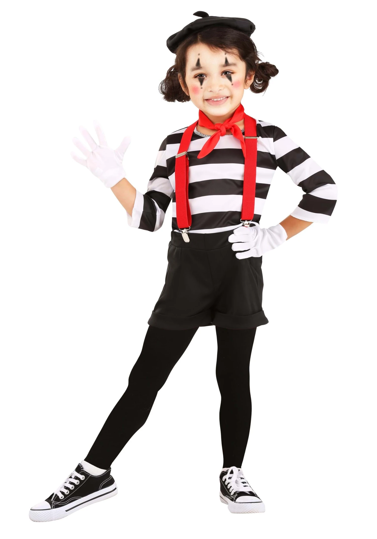 Classic Mime Toddler Costume 1 Classic Mime Toddler Costume