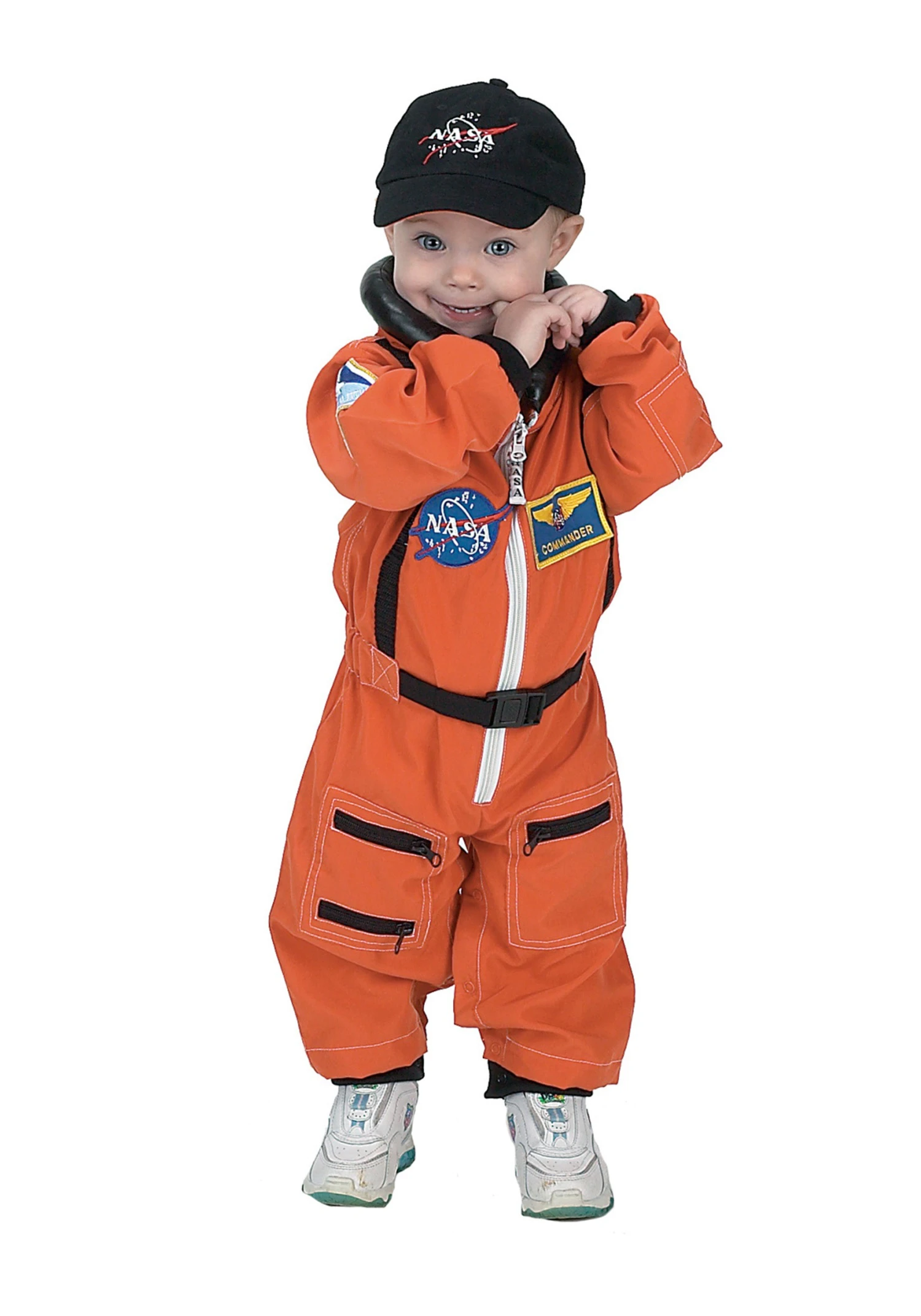 Toddler Orange Astronaut Romper Costume 1 Toddler Orange Astronaut Romper Costume
