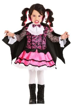 Pink Vampire Costume For Toddlers