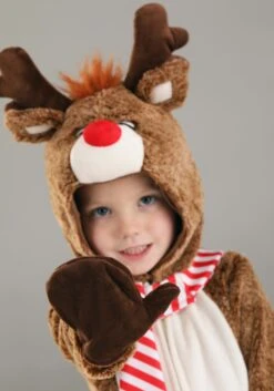 Plush Reindeer Costume For Toddlers -Halloween Costumes Shop toddler plush reindeer costume alt 4