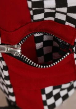 Girl's Red Racer Jumpsuit Costume For Toddlers 7 Girl's Red Racer Jumpsuit Costume For Toddlers -Halloween Costumes Shop toddler racer costume alt 3