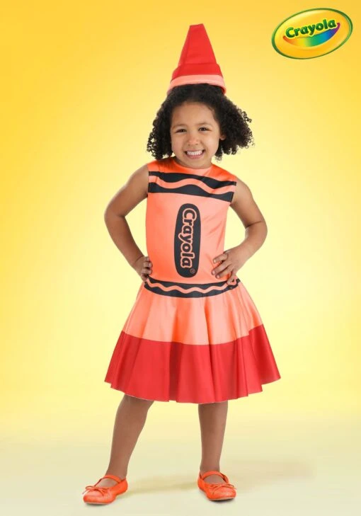 Girl's Toddler Red Crayon Costume Dress