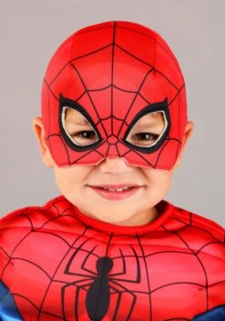 JAZWARES Marvel Spider-Man Toddler Costume For Boys 7 JAZWARES Marvel Spider-Man Toddler Costume For Boys -Halloween Costumes Shop toddler spider man alt 2
