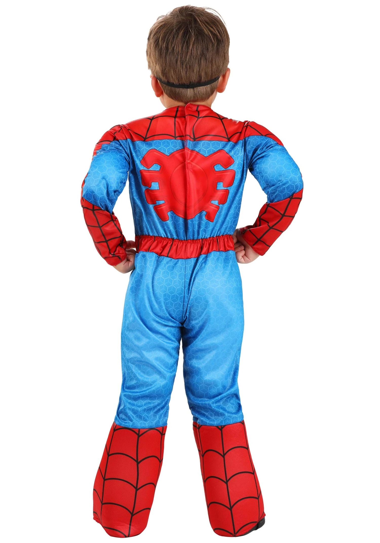 JAZWARES Boy's Spidey And His Amazing Friends Toddler Spider-Man Costume 5 JAZWARES Boy's Spidey And His Amazing Friends Toddler Spider-Man Costume - Image 5