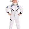 White Astronaut Jumpsuit Costume For Toddlers