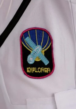 White Astronaut Jumpsuit Costume For Toddlers -Halloween Costumes Shop toddler white astronaut jumpsuit costume alt 5