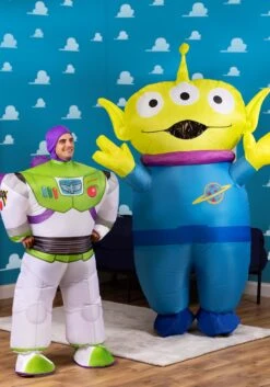 Disney Toy Story Buzz Lightyear Inflatable Adult Costume -Halloween Costumes Shop toy story adult buzz lightyear inflatable costume alt 2
