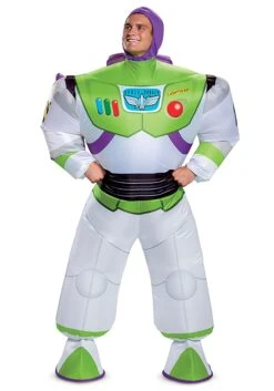 Disney Toy Story Buzz Lightyear Inflatable Adult Costume -Halloween Costumes Shop toy story adult buzz lightyear inflatable costume alt 3