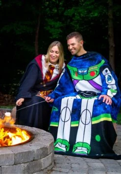 Toy Story Buzz Lightyear Comfy Throw For Adult -Halloween Costumes Shop toy story buzz lightyear adult comfy throw alt 2