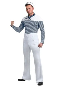 Men's Plus Size Vintage Sailor Costume