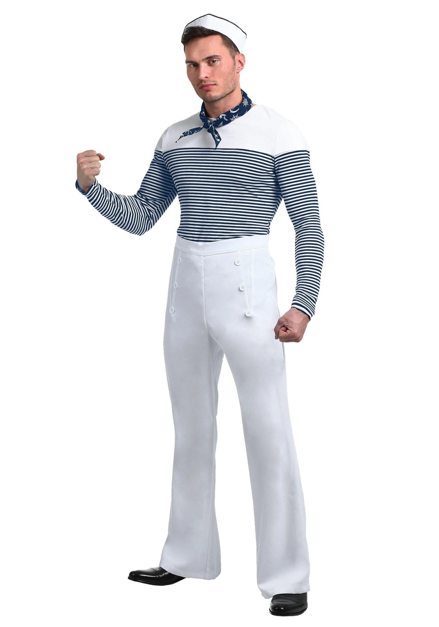 Men's Plus Size Vintage Sailor Costume 1 Men's Plus Size Vintage Sailor Costume