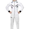 Adult White Astronaut Jumpsuit Plus Size Costume