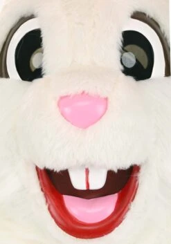 Adult Easter Bunny Mascot Costume -Halloween Costumes Shop white easter bunny mascot costume alt 4
